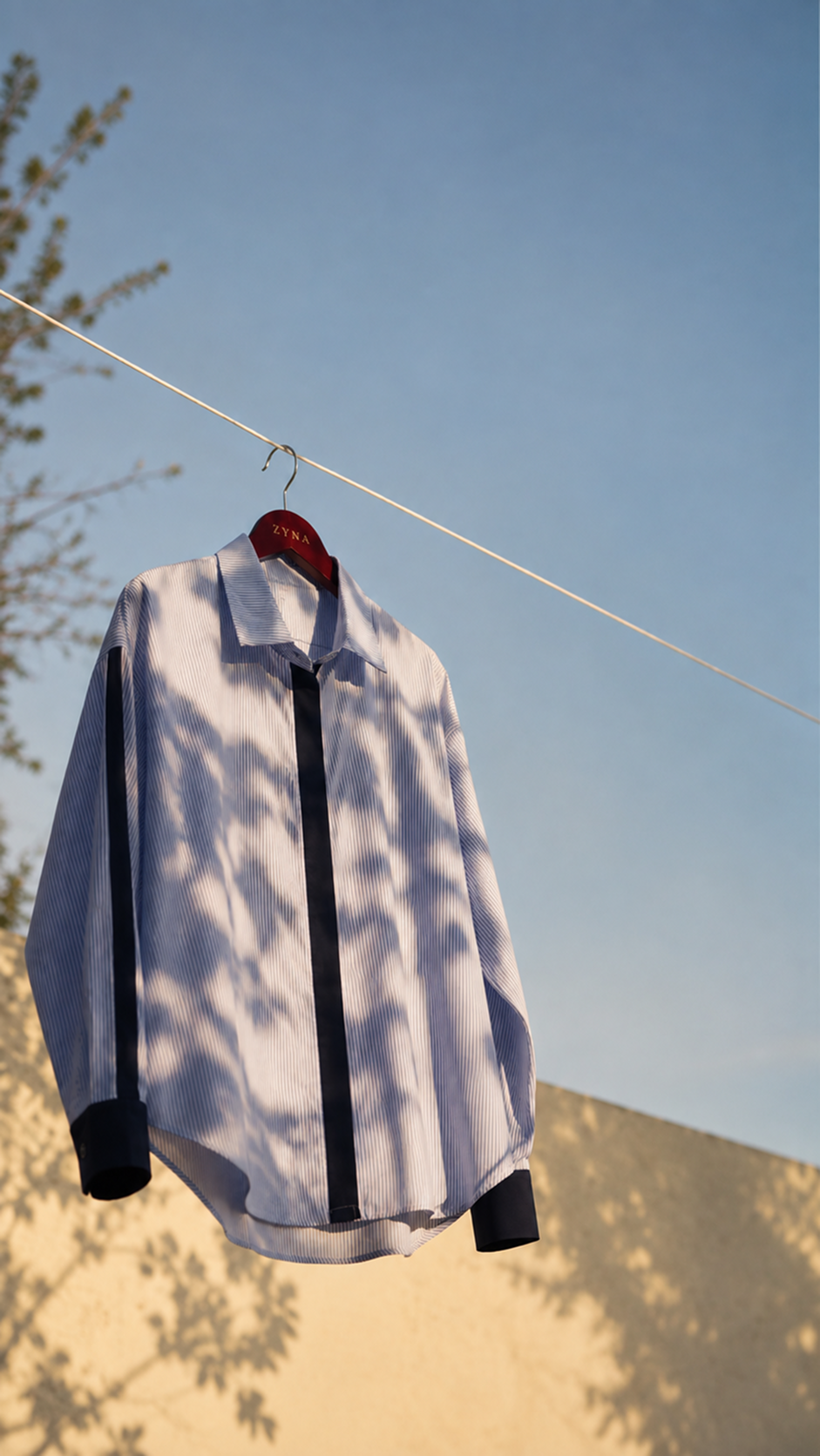The Blue Stripe Shirt — Oversized Fit