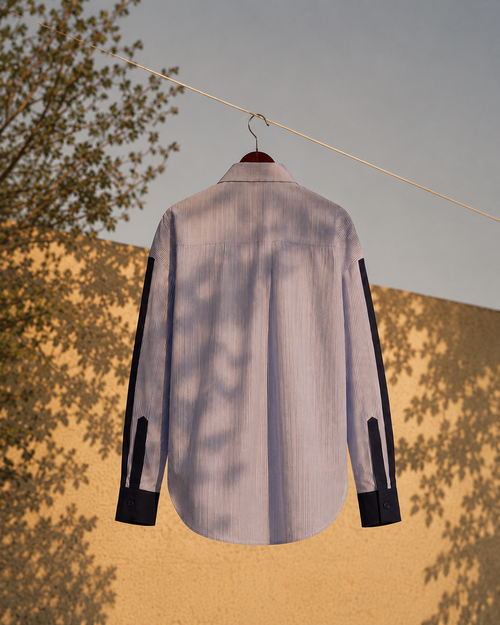 The Blue Stripe Shirt — Oversized Fit