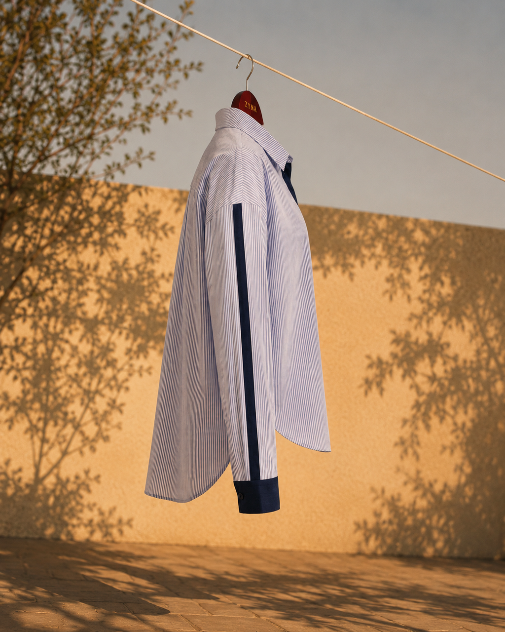 The Blue Stripe Shirt — Oversized Fit