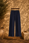The Navy Pinstripe Pants